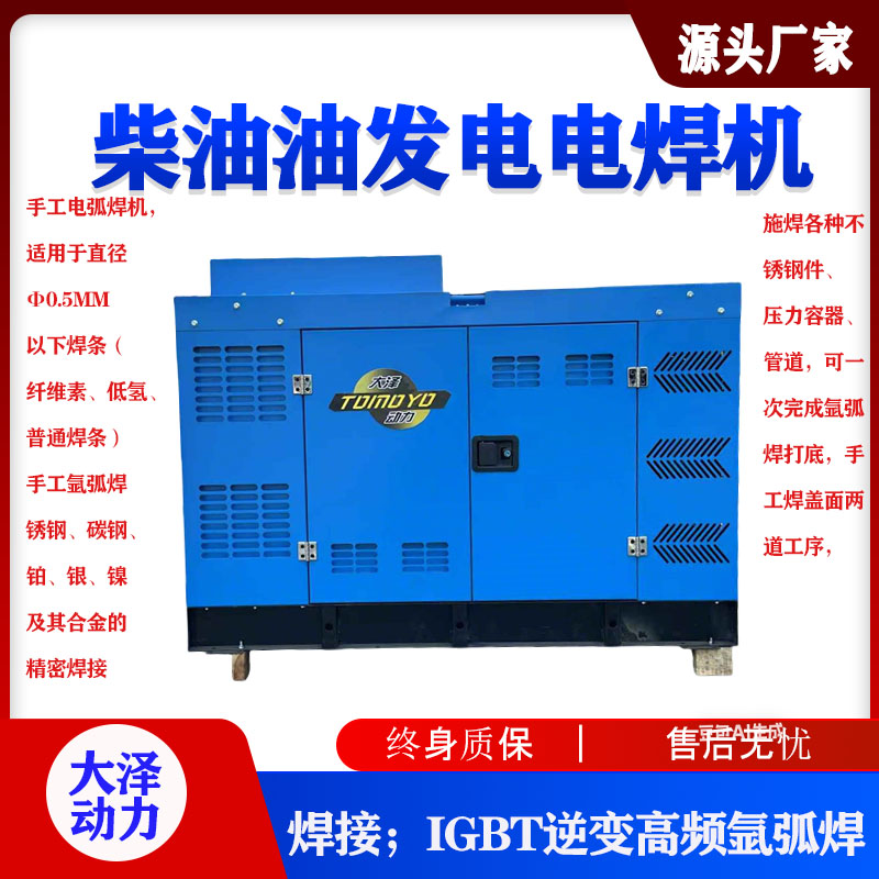 大泽动力900A柴油发电电焊机 多功能焊
